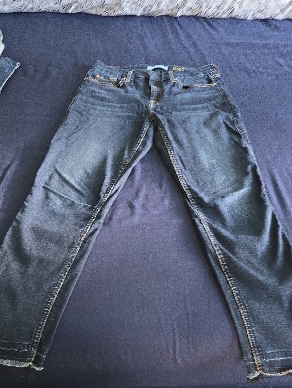 7 For All Mankind Dark Blue Skinny Jeans